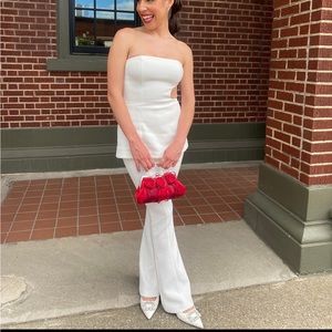 NWT ASOS flower applique red purse clutch